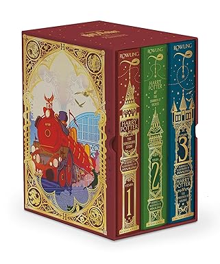 Harry Potter Books 1-3 Illustrated Edition Boxed Set (Inglés)