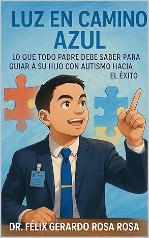 Luz en camino azul